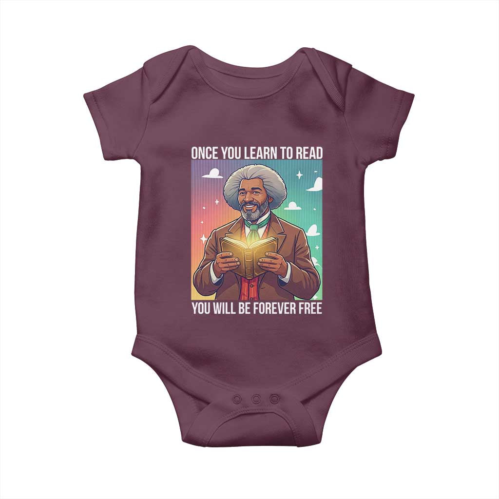 Frederick Douglass Reading And Freedom Baby Onesie African American Heritage - Wonder Print Shop