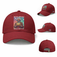 Frederick Douglass Reading And Freedom Baseball Cap African American Heritage