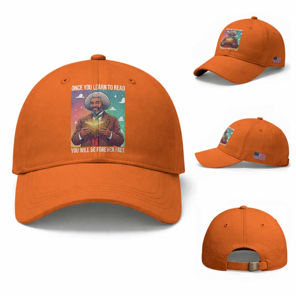 Frederick Douglass Reading And Freedom Baseball Cap African American Heritage