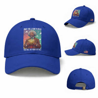 Frederick Douglass Reading And Freedom Baseball Cap African American Heritage