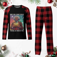 Frederick Douglass Reading And Freedom Plaid Pajama Set African American Heritage - Wonder Print Shop