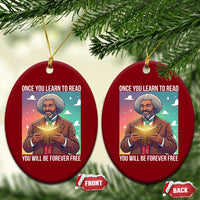 Frederick Douglass Reading And Freedom Ceramic Ornament African American Heritage - Wonder Print Shop