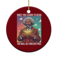 Frederick Douglass Reading And Freedom Ceramic Ornament African American Heritage - Wonder Print Shop