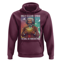 Frederick Douglass Reading And Freedom Hoodie African American Heritage - Wonder Print Shop