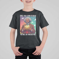 Frederick Douglass Reading And Freedom T Shirt For Kid African American Heritage - Wonder Print Shop