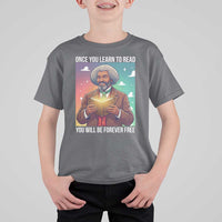 Frederick Douglass Reading And Freedom T Shirt For Kid African American Heritage - Wonder Print Shop