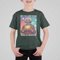 Frederick Douglass Reading And Freedom T Shirt For Kid African American Heritage - Wonder Print Shop