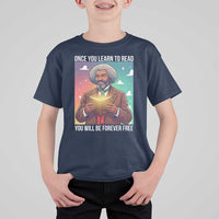 Frederick Douglass Reading And Freedom T Shirt For Kid African American Heritage - Wonder Print Shop