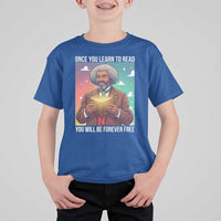Frederick Douglass Reading And Freedom T Shirt For Kid African American Heritage - Wonder Print Shop