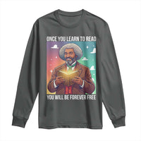 Frederick Douglass Reading And Freedom Long Sleeve Shirt African American Heritage - Wonder Print Shop