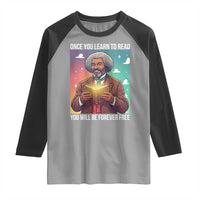 Frederick Douglass Reading And Freedom Raglan Shirt African American Heritage - Wonder Print Shop