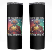 Frederick Douglass Reading And Freedom Skinny Tumbler African American Heritage - Wonder Print Shop