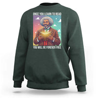 Frederick Douglass Reading And Freedom Sweatshirt African American Heritage - Wonder Print Shop