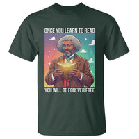 Frederick Douglass Reading And Freedom T Shirt African American Heritage - Wonder Print Shop
