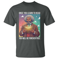 Frederick Douglass Reading And Freedom T Shirt African American Heritage - Wonder Print Shop