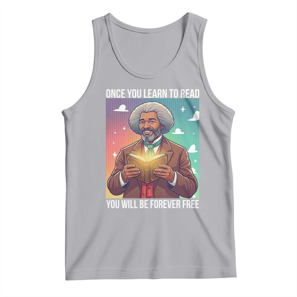 Frederick Douglass Reading And Freedom Tank Top African American Heritage - Wonder Print Shop