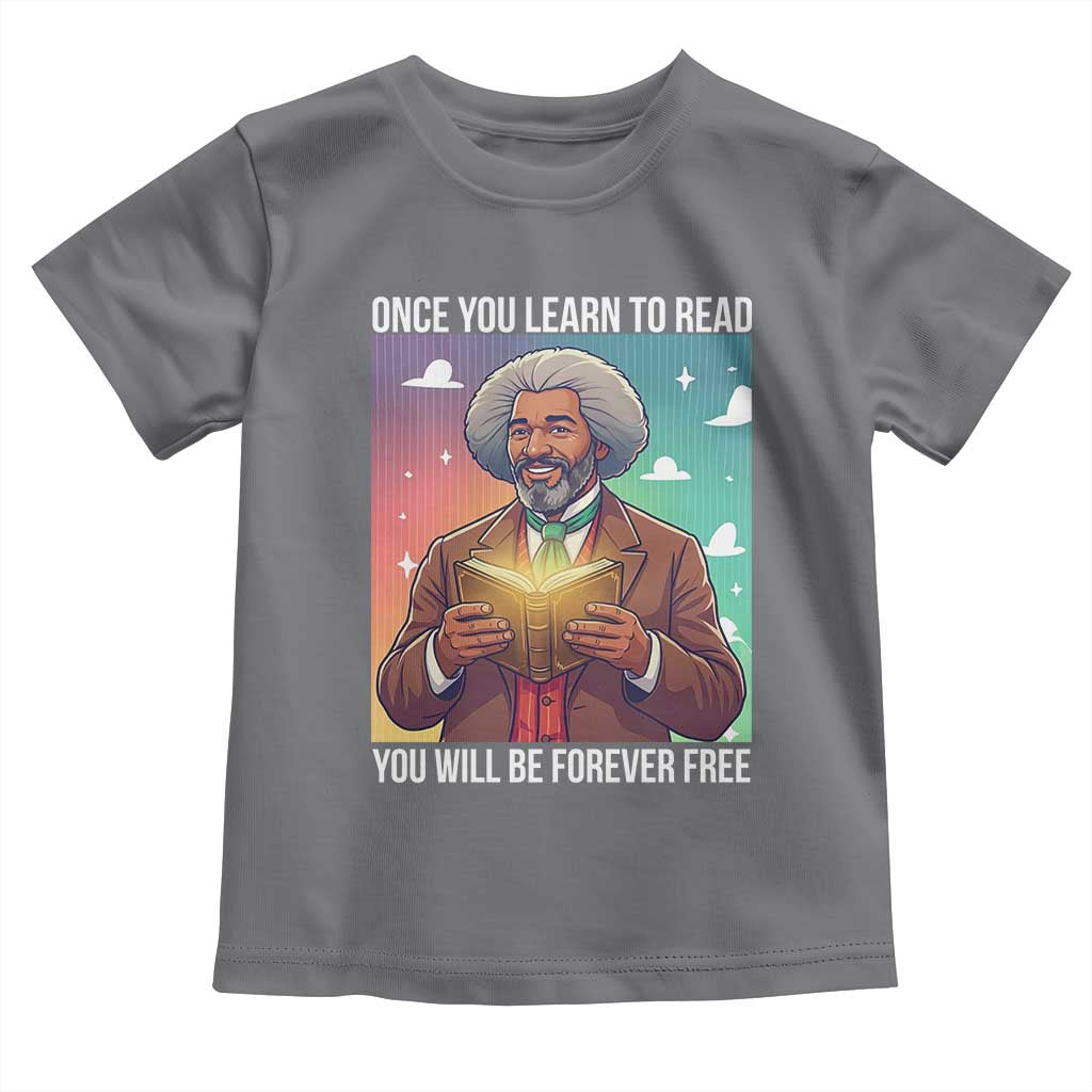 Frederick Douglass Reading And Freedom Toddler T Shirt African American Heritage - Wonder Print Shop