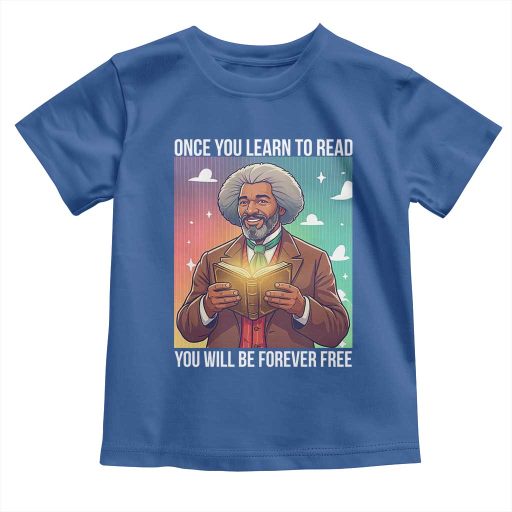 Frederick Douglass Reading And Freedom Toddler T Shirt African American Heritage - Wonder Print Shop
