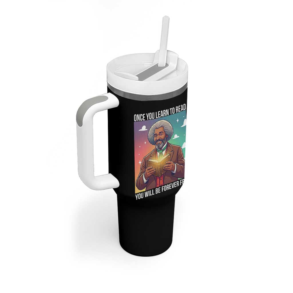 Frederick Douglass Reading And Freedom Tumbler With Handle African American Heritage - Wonder Print Shop