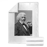 Strong Black History Leader Throw Blanket Frederick Douglass Empowerment - Wonder Print Shop