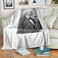 Strong Black History Leader Throw Blanket Frederick Douglass Empowerment - Wonder Print Shop