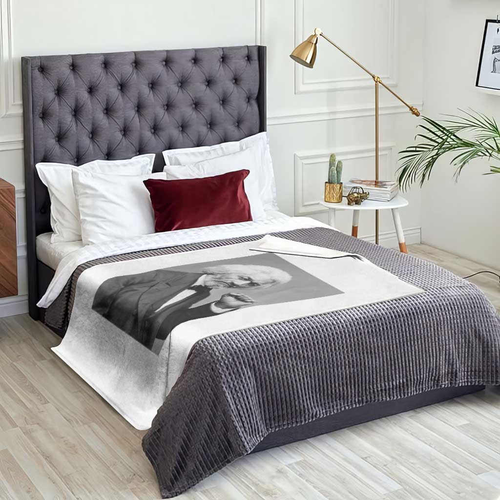 Strong Black History Leader Throw Blanket Frederick Douglass Empowerment - Wonder Print Shop