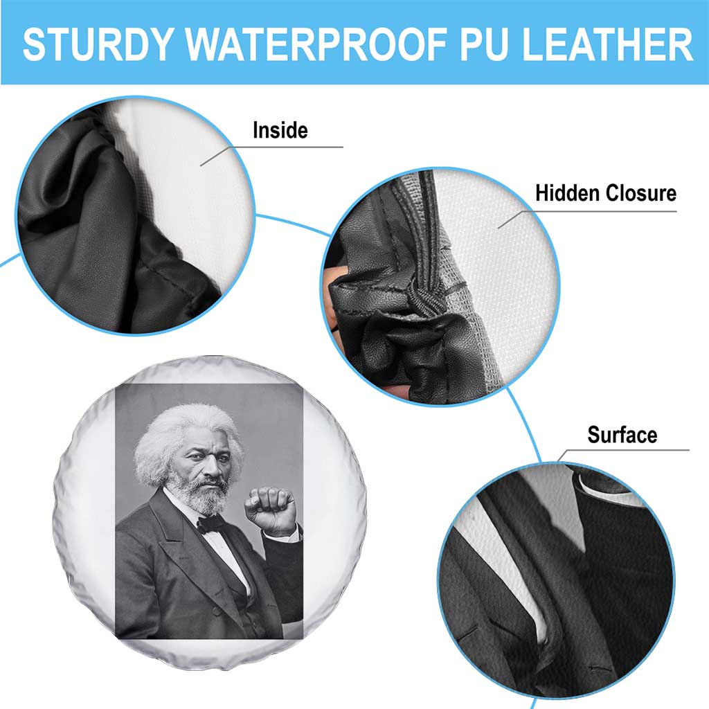 Strong Black History Leader Spare Tire Cover Frederick Douglass Empowerment - Wonder Print Shop