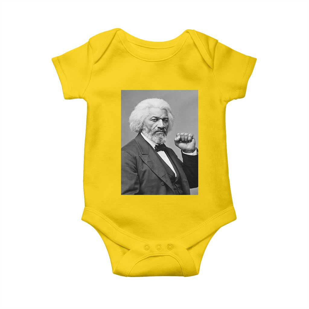 Strong Black History Leader Baby Onesie Frederick Douglass Empowerment - Wonder Print Shop