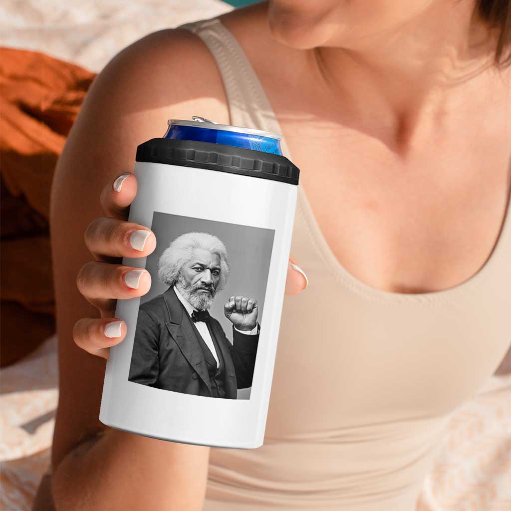 Strong Black History Leader 4 in 1 Can Cooler Tumbler Frederick Douglass Empowerment - Wonder Print Shop
