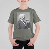 Strong Black History Leader T Shirt For Kid Frederick Douglass Empowerment - Wonder Print Shop