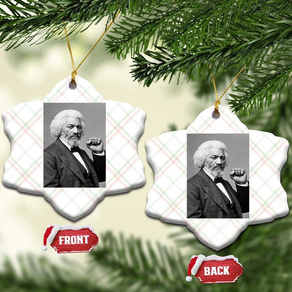 Strong Black History Leader Ceramic Ornament Frederick Douglass Empowerment - Wonder Print Shop