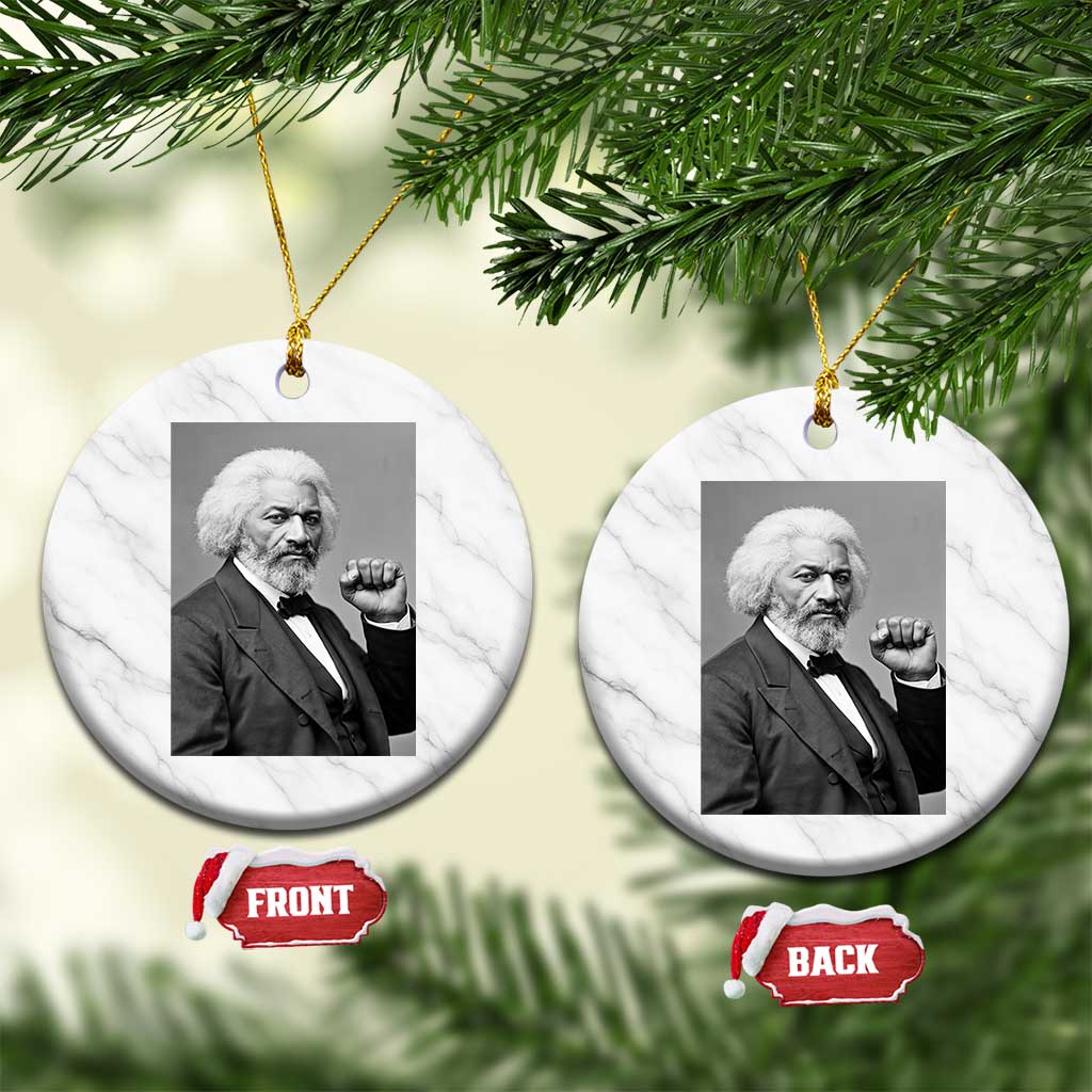 Strong Black History Leader Ceramic Ornament Frederick Douglass Empowerment - Wonder Print Shop