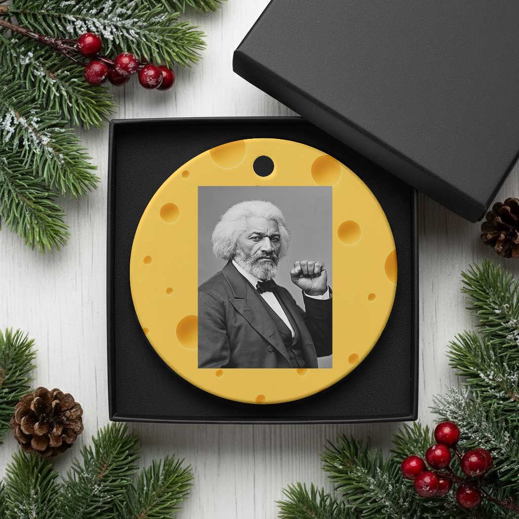 Strong Black History Leader Ceramic Ornament Frederick Douglass Empowerment - Wonder Print Shop