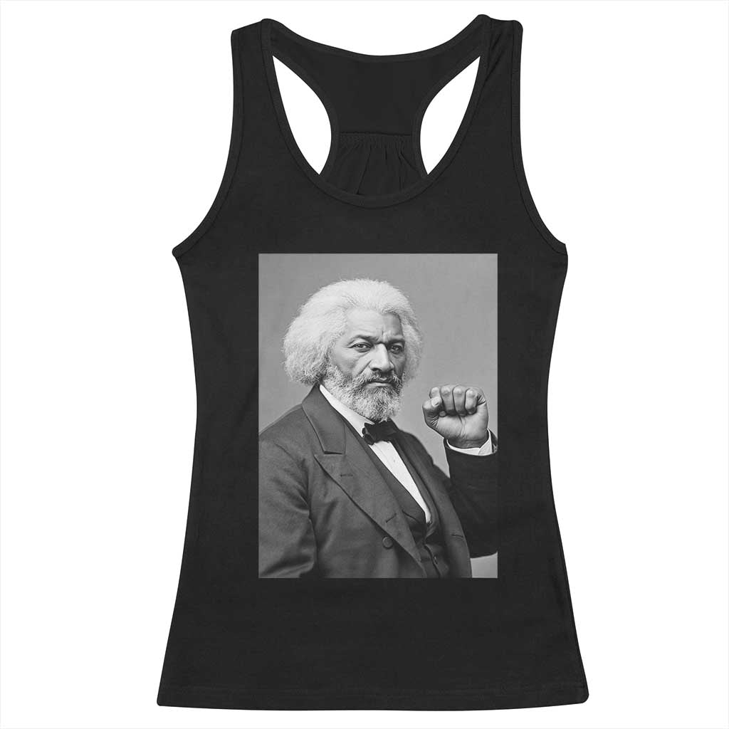 Strong Black History Leader Racerback Tank Top Frederick Douglass Empowerment - Wonder Print Shop