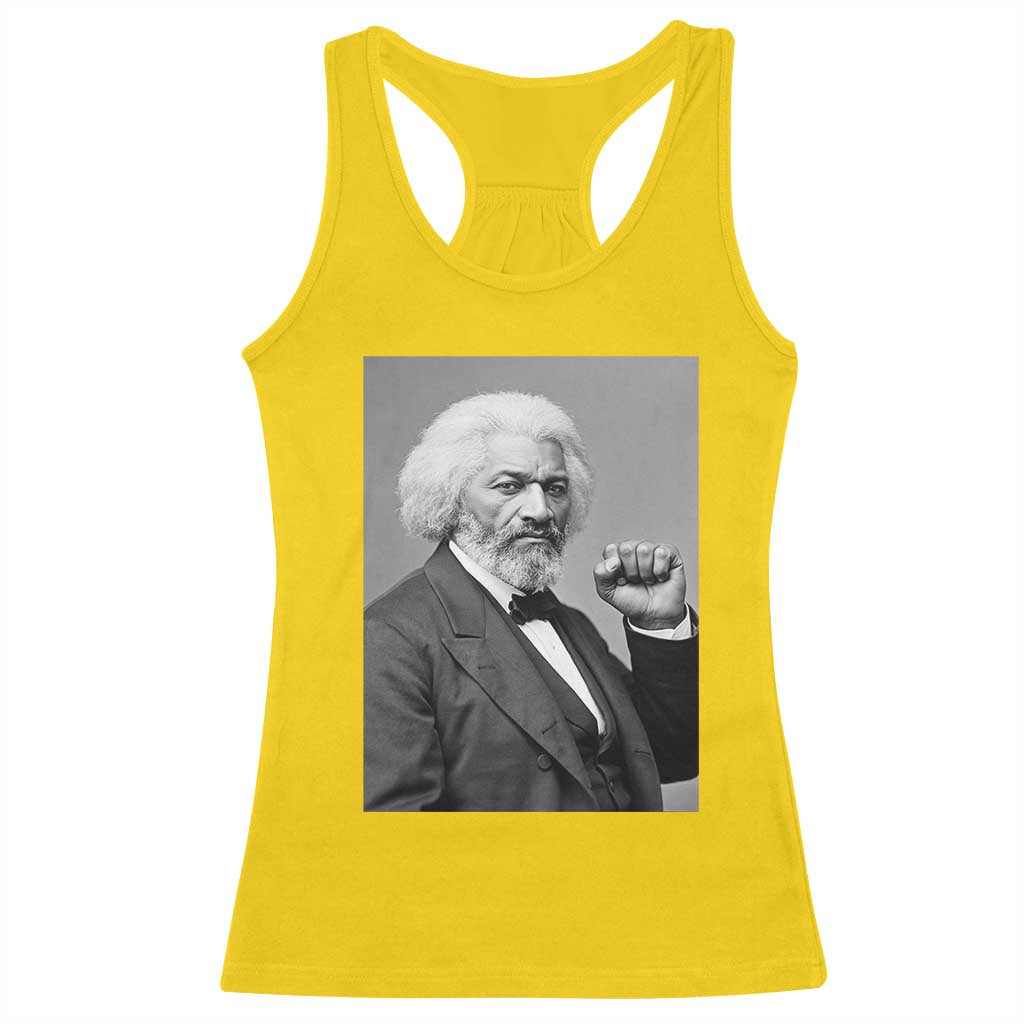 Strong Black History Leader Racerback Tank Top Frederick Douglass Empowerment - Wonder Print Shop