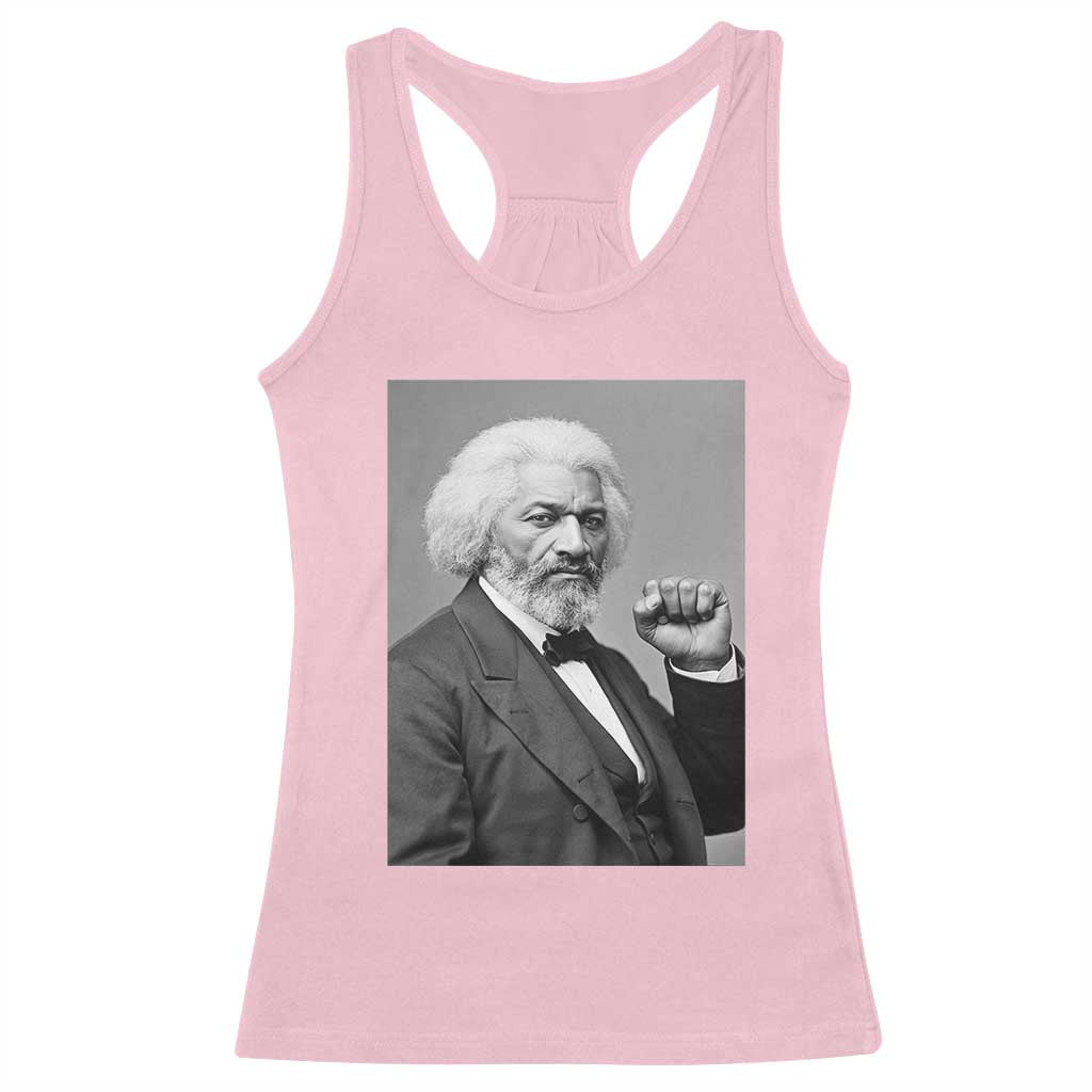 Strong Black History Leader Racerback Tank Top Frederick Douglass Empowerment - Wonder Print Shop