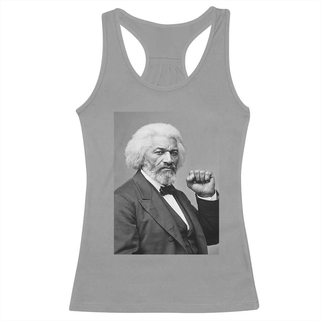 Strong Black History Leader Racerback Tank Top Frederick Douglass Empowerment - Wonder Print Shop