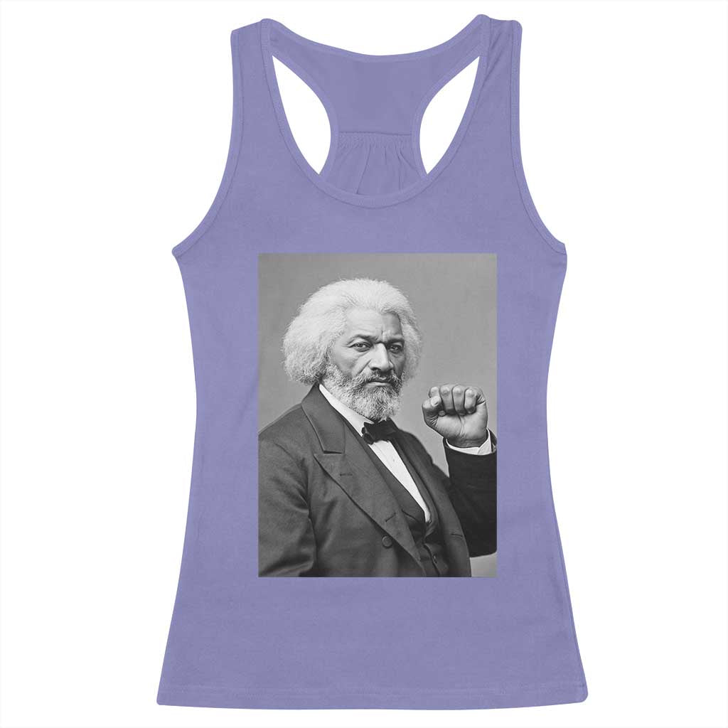 Strong Black History Leader Racerback Tank Top Frederick Douglass Empowerment - Wonder Print Shop