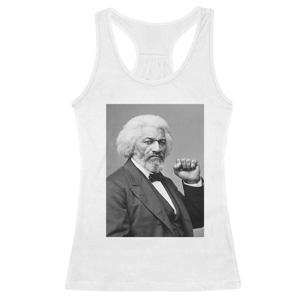 Strong Black History Leader Racerback Tank Top Frederick Douglass Empowerment - Wonder Print Shop