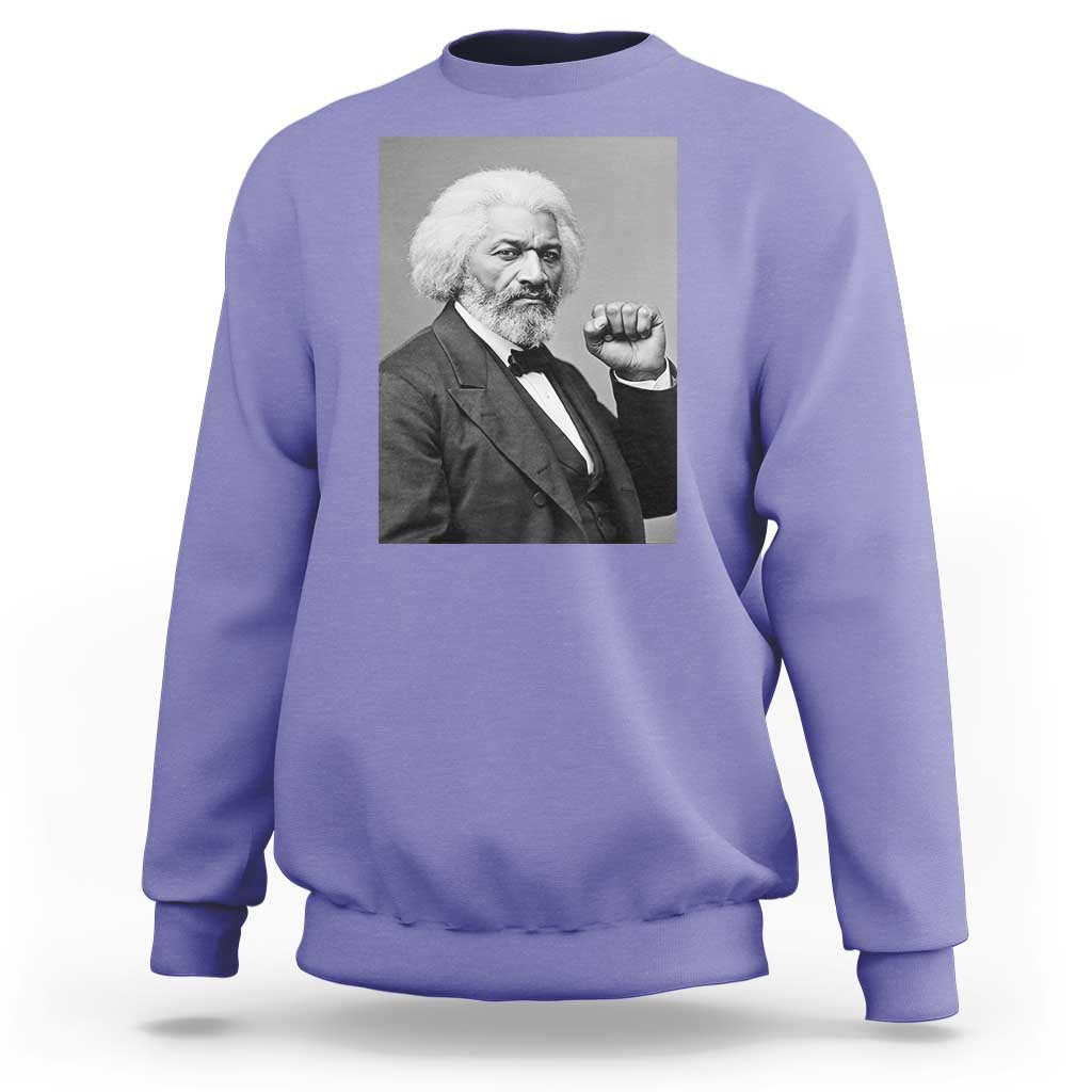 Strong Black History Leader Sweatshirt Frederick Douglass Empowerment - Wonder Print Shop