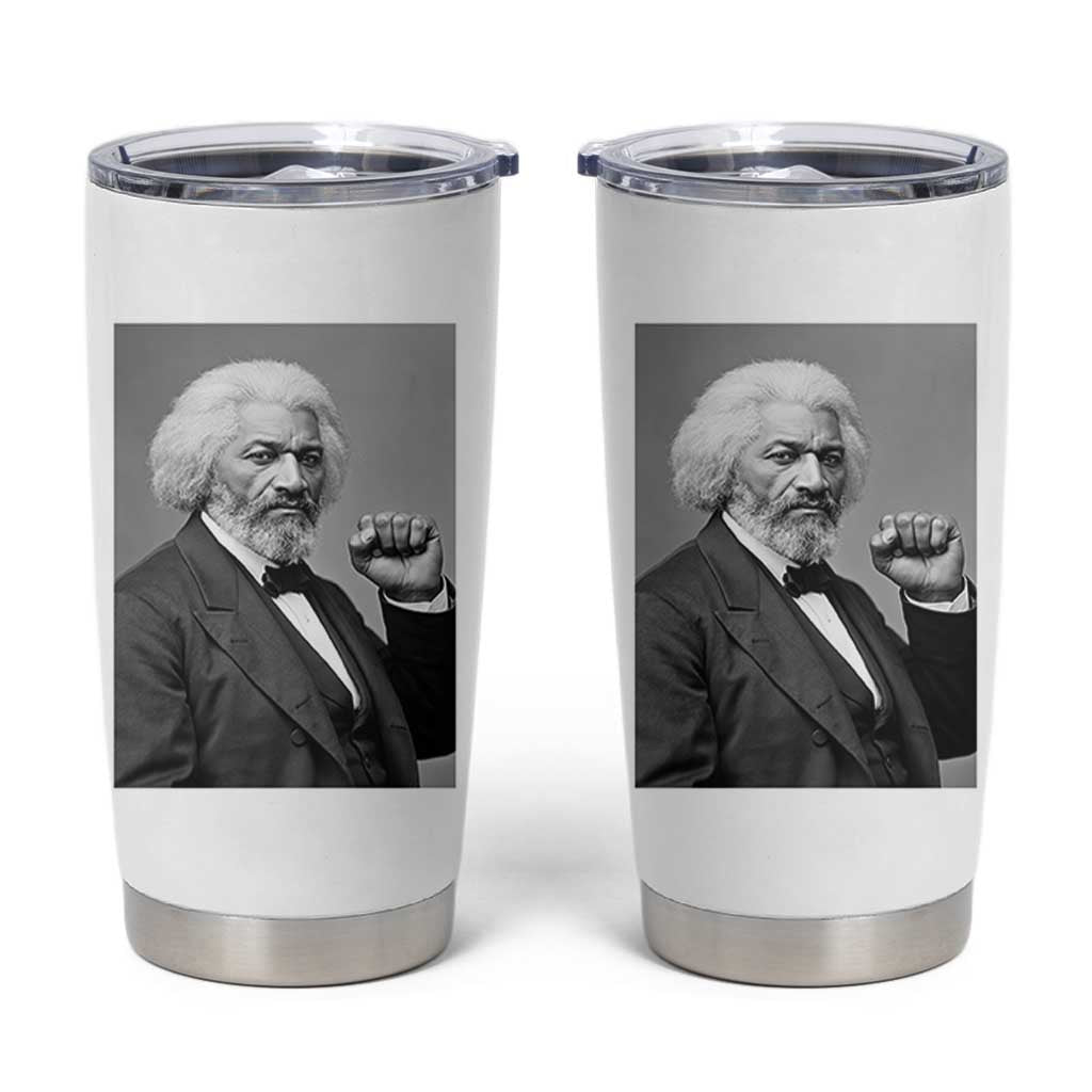 Strong Black History Leader Tumbler Cup Frederick Douglass Empowerment - Wonder Print Shop