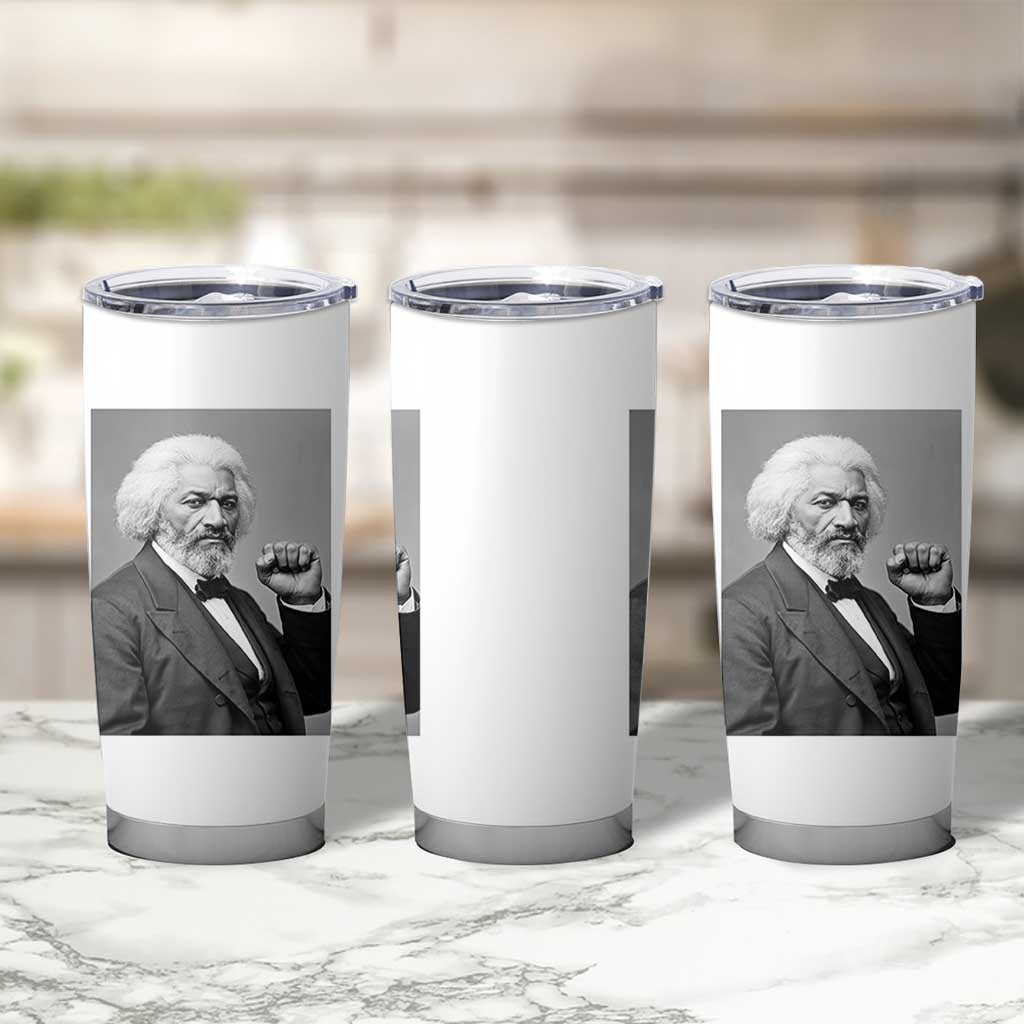Strong Black History Leader Tumbler Cup Frederick Douglass Empowerment - Wonder Print Shop