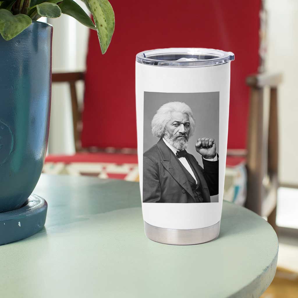 Strong Black History Leader Tumbler Cup Frederick Douglass Empowerment - Wonder Print Shop
