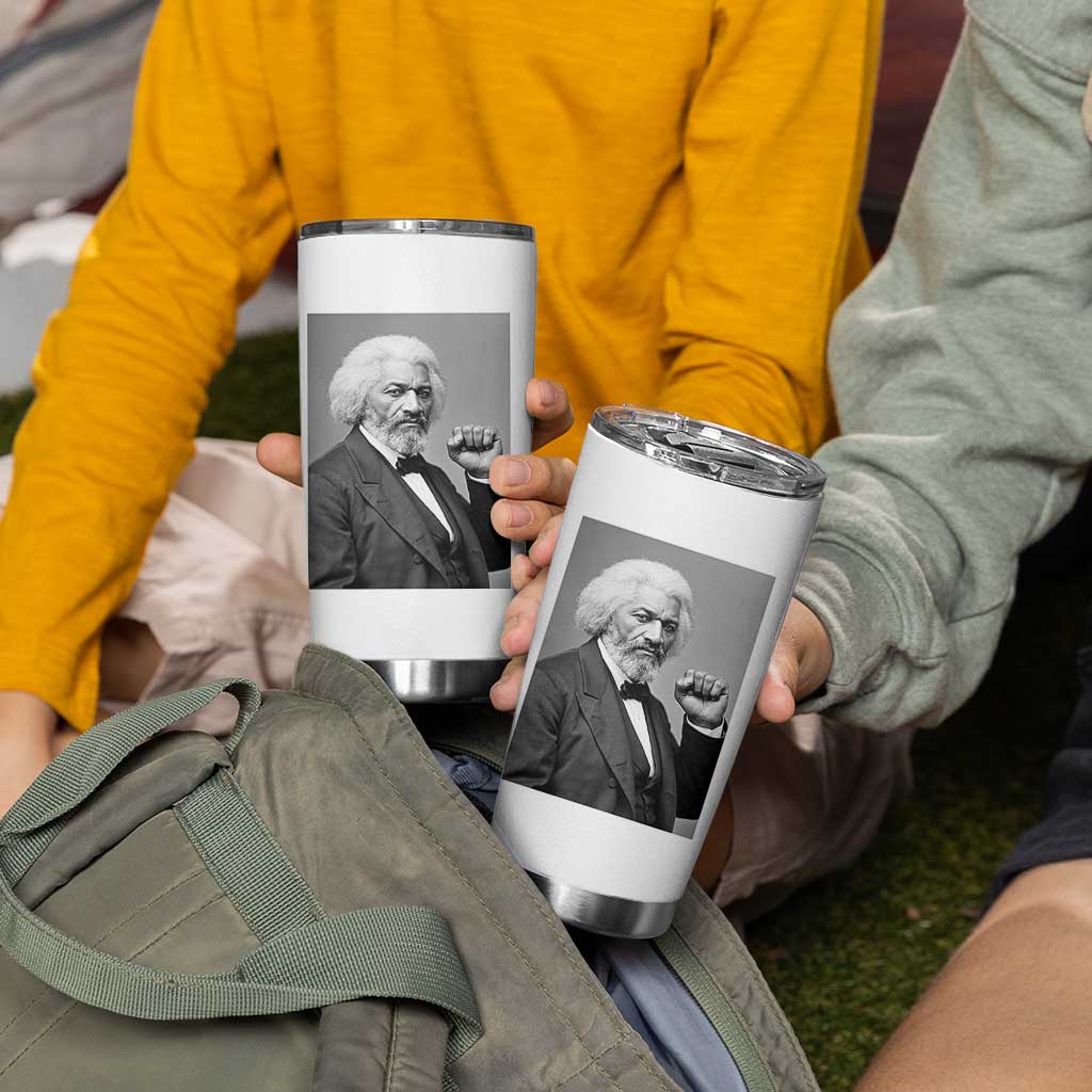 Strong Black History Leader Tumbler Cup Frederick Douglass Empowerment - Wonder Print Shop