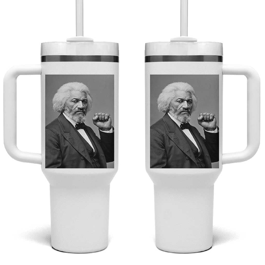 Strong Black History Leader Tumbler With Handle Frederick Douglass Empowerment - Wonder Print Shop