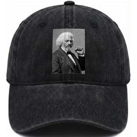 Strong Black History Leader Washed Cotton Baseball Cap Frederick Douglass Empowerment