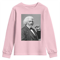 Strong Black History Leader Youth Sweatshirt Frederick Douglass Empowerment - Wonder Print Shop