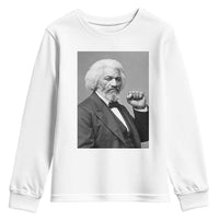 Strong Black History Leader Youth Sweatshirt Frederick Douglass Empowerment - Wonder Print Shop