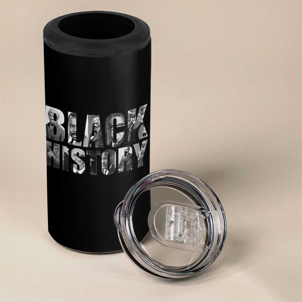 African American Leaders 4 in 1 Can Cooler Tumbler Black History Month Legends - Wonder Print Shop