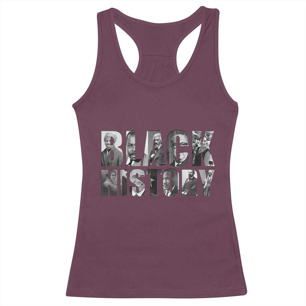 African American Leaders Racerback Tank Top Black History Month Legends - Wonder Print Shop
